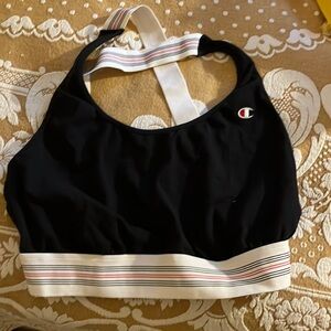 champion striped sports bra